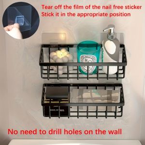 Rag Organizer Kitchen Storage Rack Portable Large capacity Sponge Holder Large size Self-draining Sink Shelf