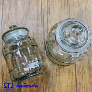 M Kitchen ขวดโหลแก้วลายผลไม้พร้อมฝา ขนาด 2.5L