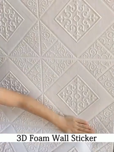 GBS Wallpaper 3D Foam Motif Batik uk 70x70cm Tebal 6mm dan 3mm Waterproof Stiker Dinding Tahan Air