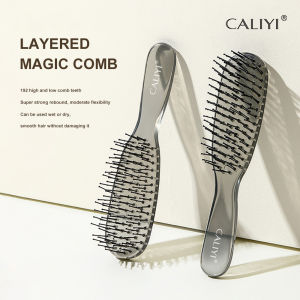 1/2 PCS CALIYI Hair Comb Brush Hair Smoothing Comb Professional Brush Portable Fluffy Hairdressing Comb Anti Static Styling Tool