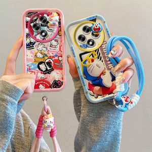 Cartoon Casing Tecno Spark 30C Itel A80 A50 A50C New Cute Trend Creative Fashion 3D Doll Doraemon Hello Kitty Luffy Pikachu Shockproof Phone Case with Lanyard 2025