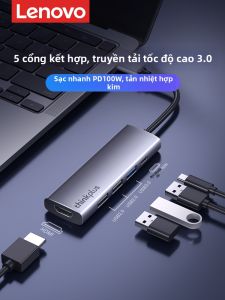 Lenovo | Bộ Mở Rộng USB với Cổng Mạng HDMI sang Type-C và Bộ Chuyển Đổi Thunderbolt