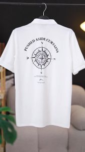 Áo Polo Nam POLOMAN Hình La Bàn Chất Cá Sấu CVC Thoáng Mát Sang Trọng Phong Cách Phiêu Lưu