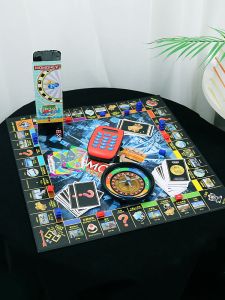QILEYUAN | Super Wealth Real Estate Monopoly Classic Adult Version Board Game with Electronic Banking