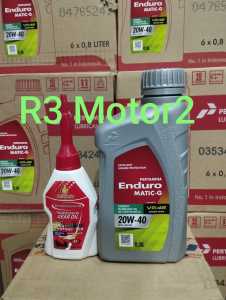 PAKET OLI ENDURO MATIC G 0.8L PLUS GARDAN PETROASIA 120ML ORIGINAL 100%