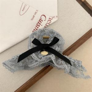 เครื่องประดับผมผู้หญิง Adforn Sweet Heart Lace Butterfly Knot Large Size Hair Clip สไตล์เกาหลี แฟชั่น ฤดูร้อน 2024