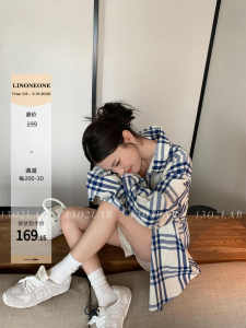 Áo Sơ Mi Kẻ Caro Dài Tay Rộng Rãi Thường Ngày Phong Cách Hàn Quốc Đa Năng Áo Khoác Ngoài Cho Cặp Đôi Mùa Xuân 2025