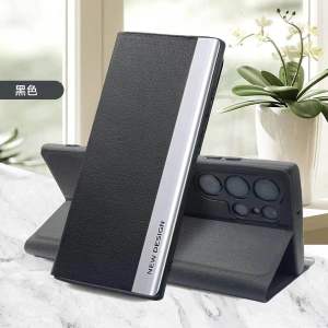 Soft Case Kulit Flip Cover Casing Hp Samsung Stand Leather Pelindung Penuh