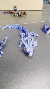 9-17in 3D Printing Fly Dinosaur Action Figure Mini Toys Home Desktop Decoration Ornament Statue Winged Carriage Dragon Figurine