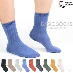 Kaos Kaki Wanita Panjang Katun