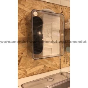 WMO IK0271 wadah organiser Kotak dengan penutup set isi 5 plastik
