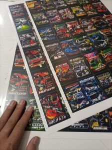 3 lembar sticker bus basuri isi 36 kotak dalam 1 lembar