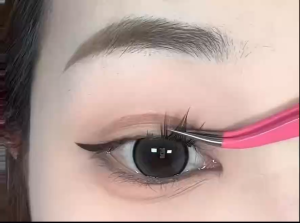 GJJ Shop No Need Glue Six-Row False Eyelashes Set with High-Quality Synthetic Fibers and Easy Use Sweet cat