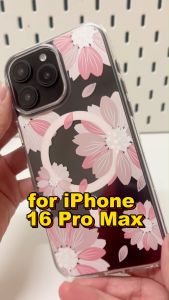 Switcheasy iPhone 16 Pro Max | iPhone 16 Pro | iPhone 15 Pro Max 6.7 | 15 Pro 6.1 | Style M Printed Fashionable Magnetic Flower Floral Matte Case Cover Casing