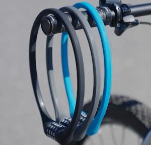 ROCKBROS Bike Lock  Zinc Alloy Lock Cylinder Anti-theft  ABS Password Lock Duralable Elasticty Cycling MTB Motorcycle Lock Bike Accessories