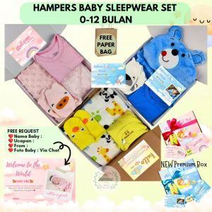 RENNESHOP - (SLEEPY BUBBLE & ANIMAL 3in1) - Hampers Baby / Hampers Bayi / Kado Bayi / Baju Bayi / Kado New Born / Gift Box Baby