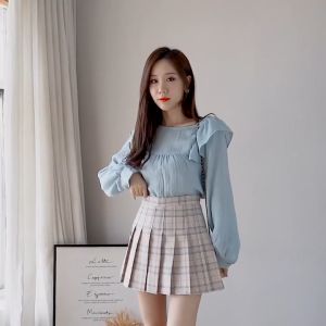 XS-2XL กระโปรงเกาหลี ด้วย 3 ประสบการณ์ กระโปรงลายสก๊อต กระโปรงพลีกระโปรงเทนนิส กระโปรงสั้นเหนือเข่า กระโปรงทรงแคบ กระโปรงนักศึกษากระโปรงเกาหลี