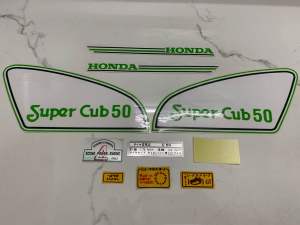 Trọn bộ tem Cub 81 50 đời đầu màu xanh hàng nhập Thái Lan chất lượng cao dành trang trí riêng cho dòng xe này tem in lụa màu sắc rất đẹp và bền giá bán cực tốt bán lẻ như bán sỉ