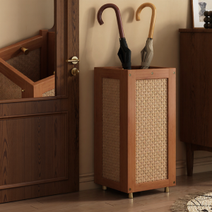 CHUJUN | Bamboo Woven Indoor Entryway Floor Umbrella Stand