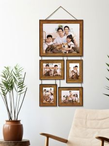 Khung Ảnh Kết Hợp Dây Vải Lanh Treo Tường Theo Dõi Sự Phát Triển Của Lớp Học Mẫu Giáo Khung Ảnh Đám Cưới Khung Ảnh Gia Đình