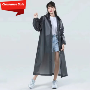 Packable Raincoat MenS And WomenS Waterproof Raincoat Outdoor Travel Transparent Raincoats Hooded Poncho Raincoat Reusable