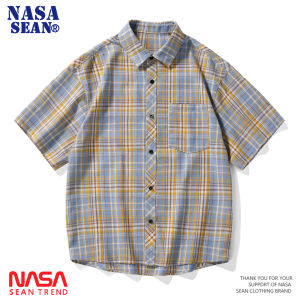 Áo Sơ Mi Nam Cổ Đứng Kẻ Caro Phong Cách HongKong Thường Ngày Mùa Xuân Thu Phong Cách Nhật Bản Cổ Điển Áo Khoác Ngoài Thường Ngày