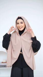Yunna Zipper Square/Hijab Segiempat Zipper