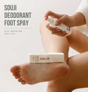 SOUJI DEODORANTD SPRAY แก้เท้าเหม็นทันที ดับกลิ่นรองเท้า ลดเหงื่อที่เท้า หอมตลอด 24 ชม ⏰