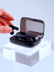 Portable M19 Bluetooth Gaming Earbuds HiFi Sound With LED Display Earphone And Emergency Power Bank