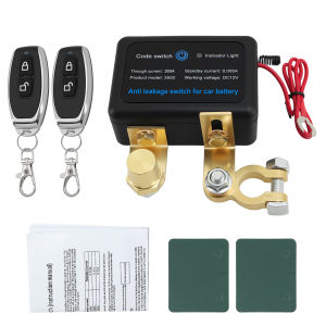 RYSJM | 260A 12V Relay Remote Car Control Battery Disconnect with Remote Control Automatic Intelligent Cut Off Isolator Switch Switchs