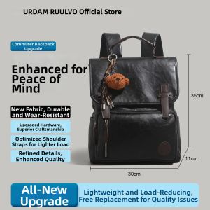 URCDN RDALVO | Retro Preppy Style Backpack Leather