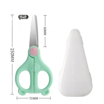 Multifunctional Food Scissors for Children with Storage Box