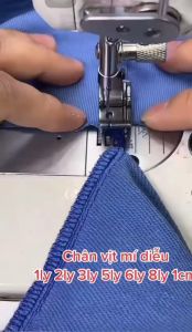 Chân vịt diễu SẮT LÁ CHẮN PHẢI SP18 dùng cho máy may 1 kim công nghiệp