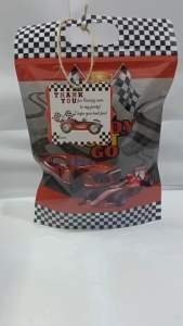 30pcs Race Car Racing Theme Birthday Baby Shower Kids Party plastic chipbags Souvenirs Red Black Theme Party Supplies