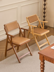 MANHAOSHI | Folding Rattan Retro Armchair
