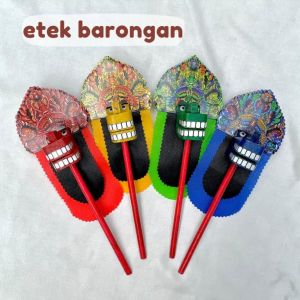Mainan tradisional anak etek etek barongan caplokan jaranan kuda lumping