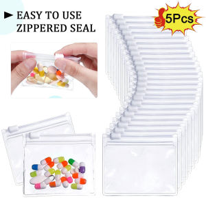 5pcs EVA Zippered Pill Pouch Bags: Your Ultimate Travel Companion