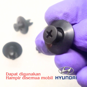 5 Pcs Kancing Baut Linner Fender Bumper Mudguard Hyundai Universal