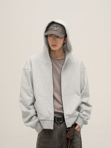 77FIGHT SINCE 77X77 | Áo Hoodie Ngắn Mỹ Kiểu Boxy Có Mũi Kéo