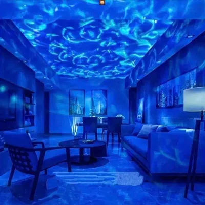 Đèn GALAXY Cực Quang Chiếu Bầu Trời Cực Decor Phòng Ngủ Đèn Vũ Trường Cực Chill