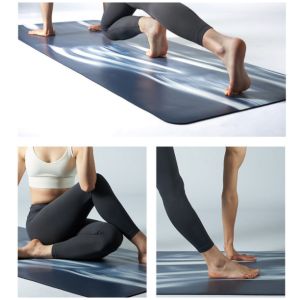 JBA PU Yoga Mat For Women Dual Layer Non Slip Extra Wide 68CM Natural Rubber Yoga Mat Good Quality Durable Skin-Friendly 瑜伽垫防滑 Exercise Mat