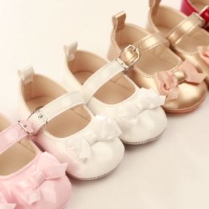 White Shoes for Baby Girls: Soft Sole Princess Shoes for 0-18M