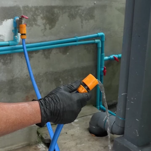 WACA หัวฉีดพ่นน้ำแรงดัน ข้อต่อ แบบปรับได้ หัวฉีดรดน้ำต้นไม้ ล้างรถ หัวฉีดน้ำทำความสะอาดบ้าน หัวฉีดน้ำล้างรถแรงดันสูง 155 FSA หัว ฉีดน้ำ