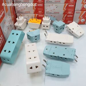 Phích cắm điện chia 2 chia 3 chia 5 P11 P12 P15 Q3 Q5 P25 SOPOKA