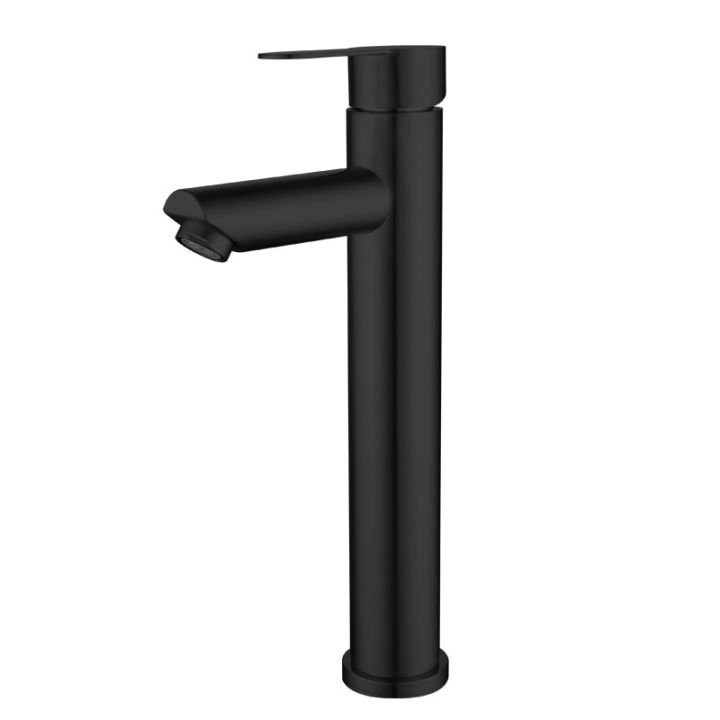 Bathroom Faucet Brushed Gold Black Modern Single Hole Brass Toilet Sink