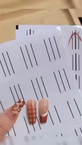 Sticker dặm ombre móng kiểu Pháp – Miếng dán tạo viền sọc & bán nguyệt hỗ trợ dặm fen nail chuyên nghiệp