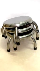 [INOX cứng cáp] Ghế lùn ghế thấp ghế lặt rau ghế đôn ghế đẩu ghế ngồi bệt ghế nhà tắm ghế giặt đồ inox chắc chắn dày dặn.