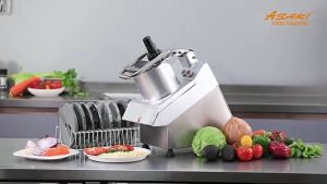 Máy thái rau củ quả chuyên dụng dùng cho quán nhà hàng Asaki VC65MS công suất 750W - Bảo Hành 12 Tháng