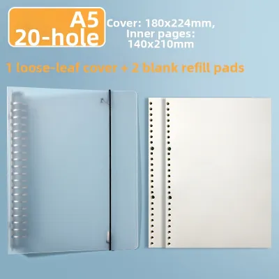 Detachable Thickened PP Ring Binder Simple Design Notebook A5 Size Core Replacement Feature Business Supplies Storage