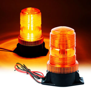 Strobe Warning Light for Forklift Truck Boat School Bus EV Roof or Lead 12-80V